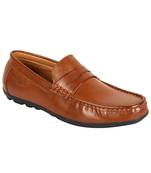 Vardhra Men's Tan Synthetic Leather Casual Loafer
