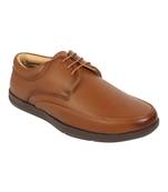 Vardhra Men's Tan Synthetic Leather Derby Formal Shoes