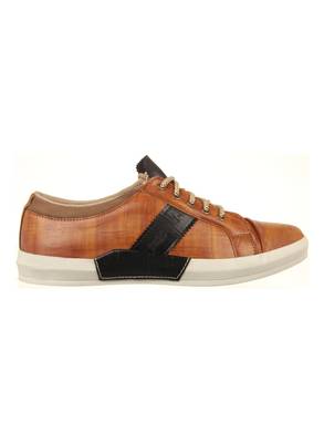 Vardhra Men's Tan Synthetic Leather Party Outdoor Casual Shoes 2
