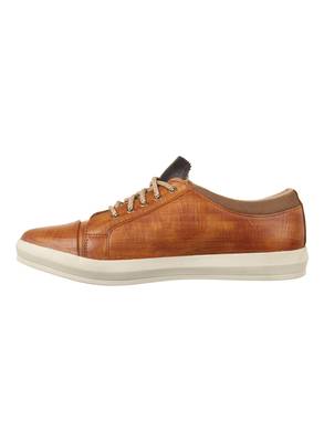 Vardhra Men's Tan Synthetic Leather Party Outdoor Casual Shoes 3