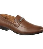 Vardhra Men's Tan Synthetic Leather Party Outdoor Formal Loafer
