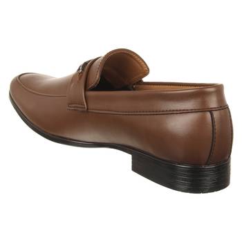 Vardhra Men's Tan Synthetic Leather Party Outdoor Formal Loafer 2