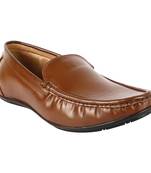 Vardhra Men's Tan Synthetic Leather Party Outdoor Formal Loafer