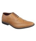 Vardhra Men's Teak Genuine Leather Brogue Formal Shoes
