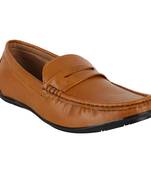 Vardhra Men's Teak Synthetic Leather Party Outdoor Formal Loafer