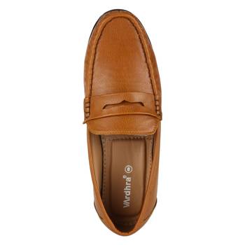 Vardhra Men's Teak Synthetic Leather Party Outdoor Formal Loafer 4