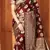 Maroon woven Art Silk Saree with blouse