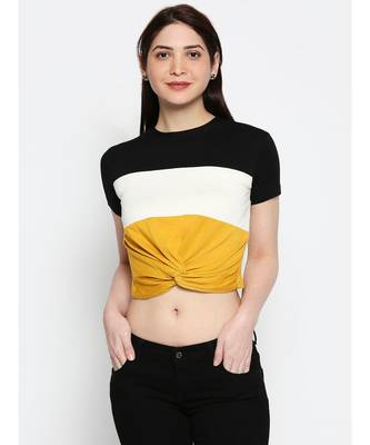 Ammarzo One Size S M Crop Top Yellow 1