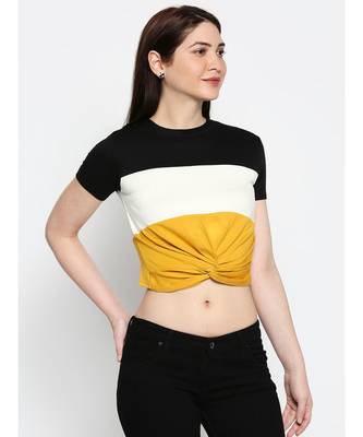 Ammarzo One Size S M Crop Top Yellow 3
