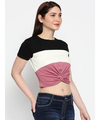 Ammarzo One Size S M Crop Top Pink 3