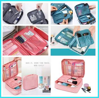 ATORAKUSHON    MULTIPURPOSE MAKE UP POUCH JEWELLERY COSMETIC ORGANIZER NECKLACE POUCHES TRAVELING KIT { multicolor} 5