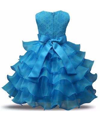 MANNAT FASHION Ployester Baby Girl Birthday Dress 2