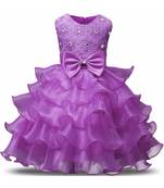MANNAT FASHION Ployester Baby Girl Birthday Dress