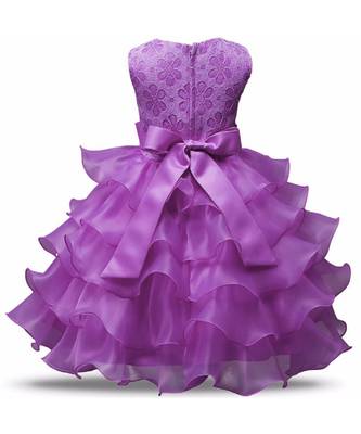 MANNAT FASHION Ployester Baby Girl Birthday Dress 2