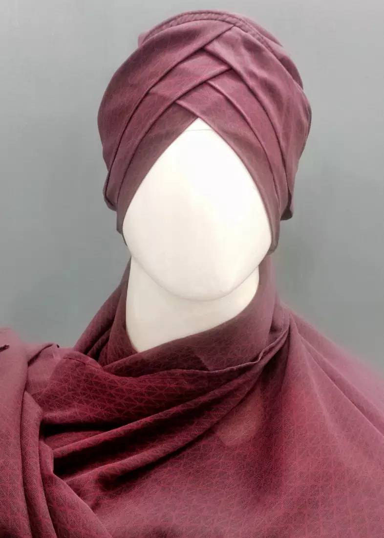 Hijab World 3 Layers Turban Style Hijab