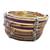Antique Gold Plated With Red Glass & Stone Studded  Bangle For Women (Set Of 4 )
