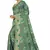 green artsilk floralprint  sarees