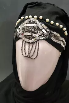 Hijab World Hand Embroidered Halime Sultan Ready To Wear Hijab