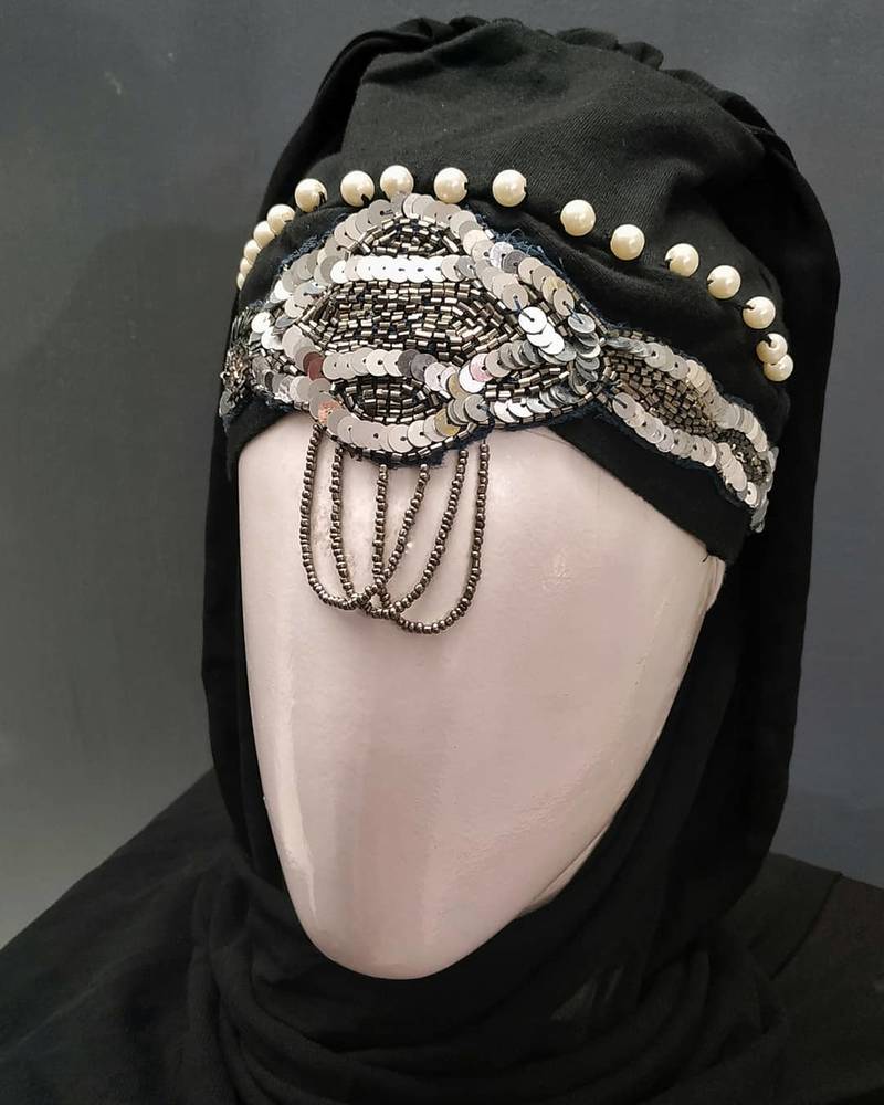 Hijab World Hand Embroidered Halime Sultan Ready To Wear Hijab