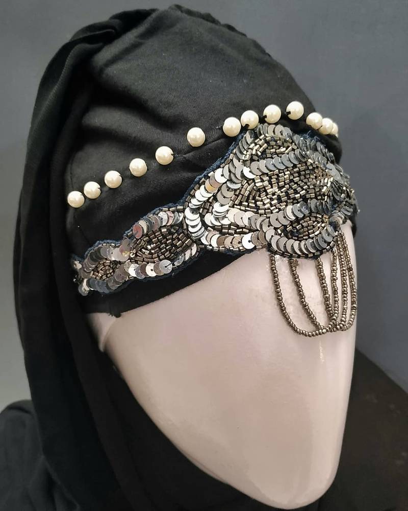 Hijab World Hand Embroidered Halime Sultan Ready To Wear Hijab