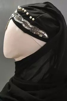 Hijab World Hand Embroidered Halime Sultan Ready To Wear Hijab