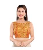 Women's Jacquard Sleeveless Saree Blouse