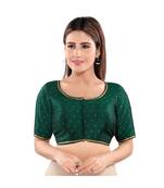 Women's Art Silk Elbow Sleeves Saree Blouse