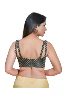 Women's Art Silk Sleeveless Saree Blouse