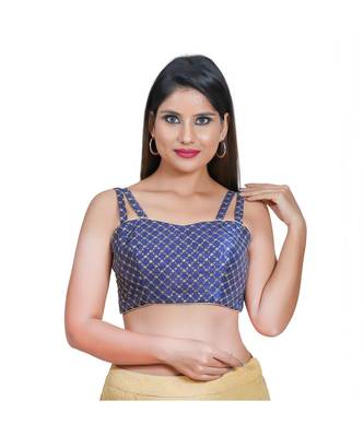 Women's Art Silk Sleeveless Saree Blouse 1