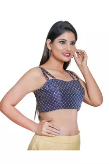 Women's Art Silk Sleeveless Saree Blouse