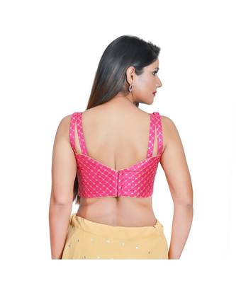 Women's Art Silk Sleeveless Saree Blouse 3