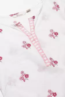 White embroidered cotton salwar