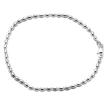 Pearls One Piece Silver Anklets-ANK1P001 1