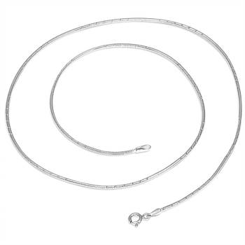 Gleaming Snake Silver Chain-CH009 1