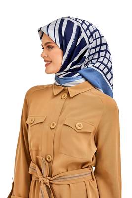 JSDC Women's Islamic Wear Crepe Silk Printed Square Scarf Hijab 3