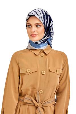 JSDC Women's Islamic Wear Crepe Silk Printed Square Scarf Hijab 1
