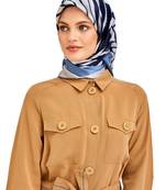 JSDC Women's Islamic Wear Crepe Silk Printed Square Scarf Hijab