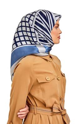 JSDC Women's Islamic Wear Crepe Silk Printed Square Scarf Hijab 4
