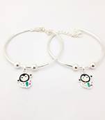 Monkey Charms Silver Anklet-ANKK005