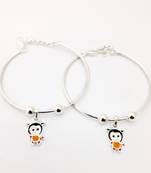 Cartoon Charcter Silver Anklet-ANKK001