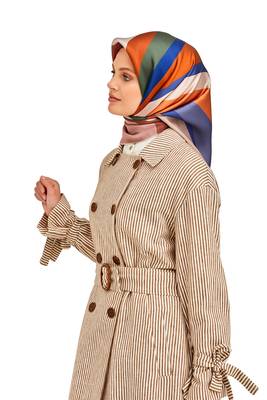JSDC Women's 105*105 cm Smoothy Silk Printed Square Scarf Stole 1