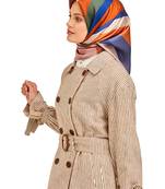 JSDC Women's 105*105 cm Smoothy Silk Printed Square Scarf Stole