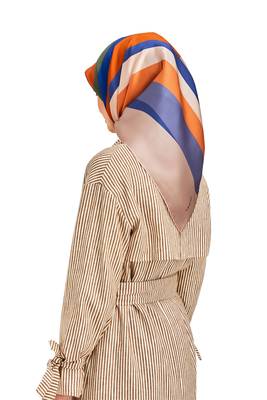 JSDC Women's 105*105 cm Smoothy Silk Printed Square Scarf Stole 3
