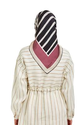 JSDC Women's Casual Wear Crepe Silk Zebra Print Square Scarf Hijab Dupatta 3
