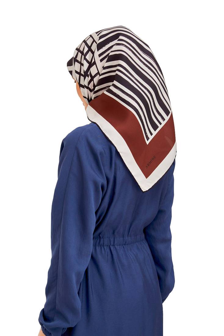 JSDC Party Wear Crepe Silk Printed Square Stole Scarf For Women