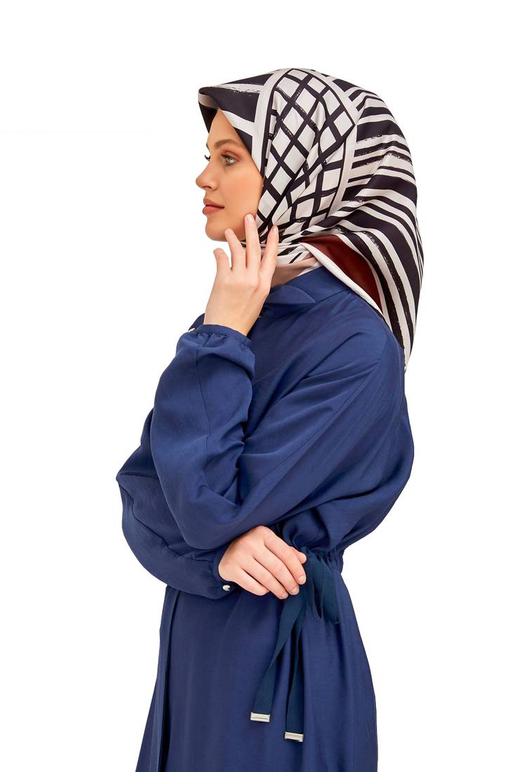 JSDC Party Wear Crepe Silk Printed Square Stole Scarf For Women