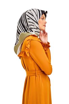 JSDC Women's Crepe Silk Animal Print Square Scarf Hijab Stole 1