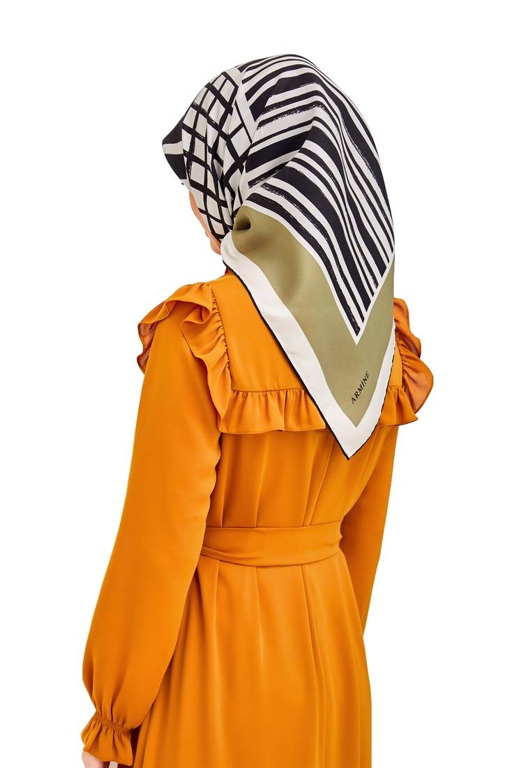 JSDC Women's Crepe Silk Animal Print Square Scarf Hijab Stole