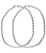 Glitter Pearl Silver Anklets-ANK004