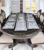 Home Decorative Table Runner Table Cloth With 6 Piece of Tablemats